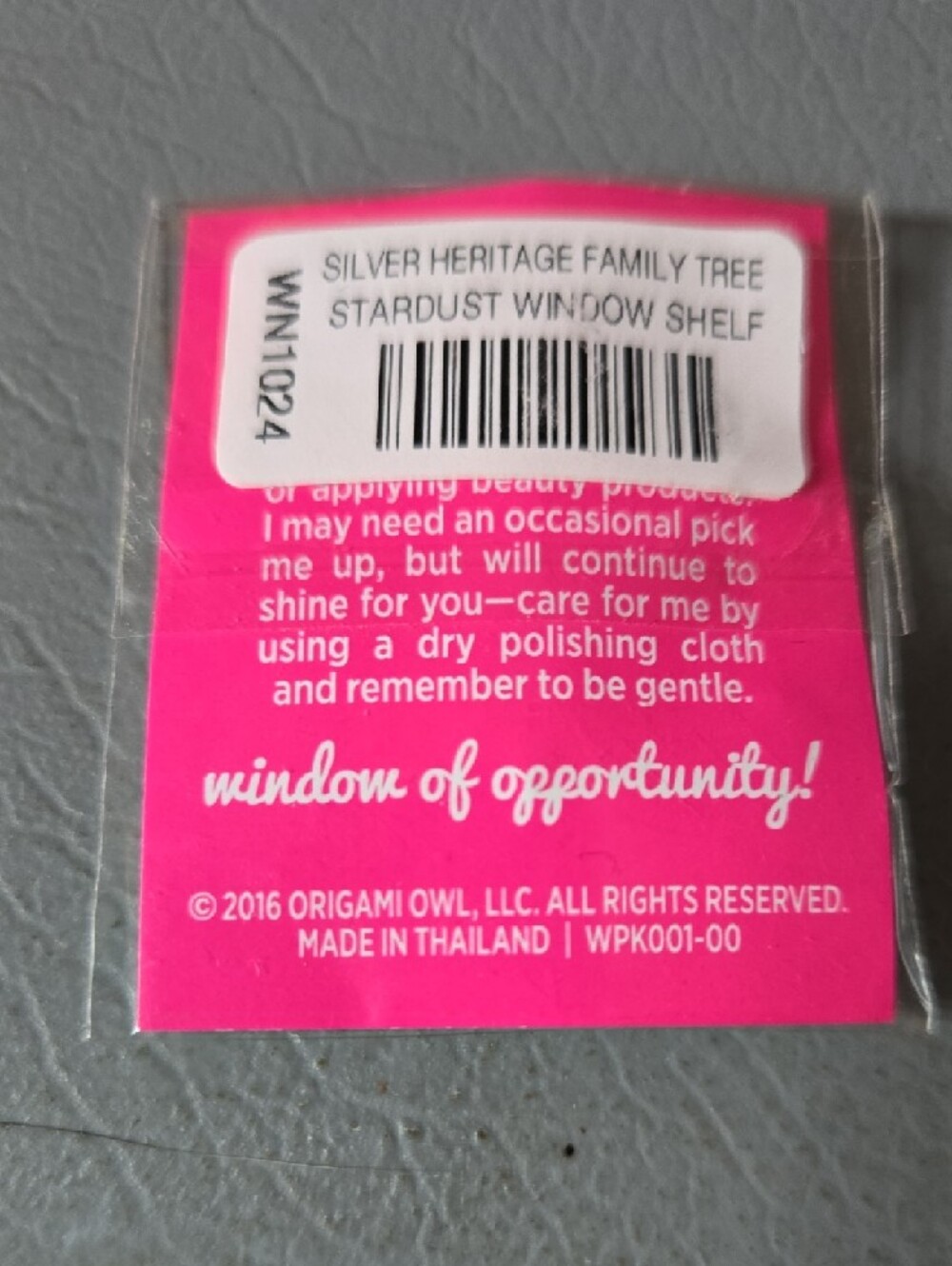 Origami Owl Silver Heritage Family Tree Stardust Window Shelf - Picture 2 of 2